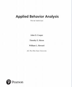 Applied Behavior Analysis 3rd Edition