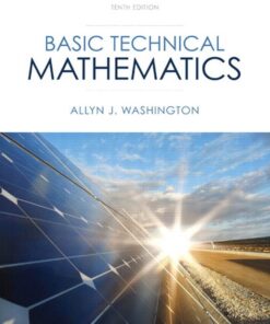 Basic Technical Mathematics with Calculus 10th Edition by Allyn J. Washington