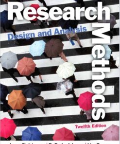 Research Methods, Design, and Analysis 12th Edition by Larry B. Christensen