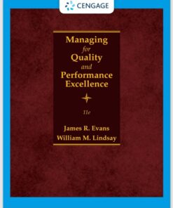 Managing For Quality And Performance Excellence 11th Edition(1)