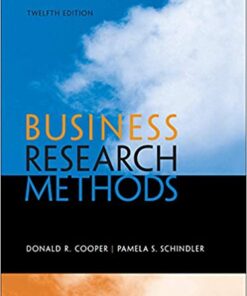 Business Research Methods 12th Edition by Donald R. Cooper