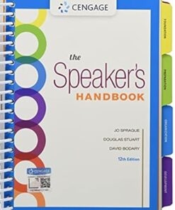 The Speaker's Handbook 12th Edition by Jo Sprague