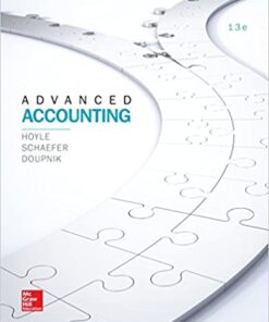 Advanced Accounting 13e 13th Edition by Hoyle Schaefer Doupnik
