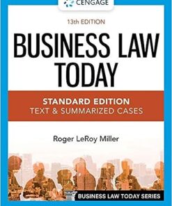 Business Law Today 13th Standard Edition by Roger LeRoy Miller