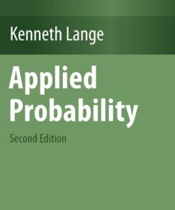 Applied Probability 2nd Edition by Kenneth Lange