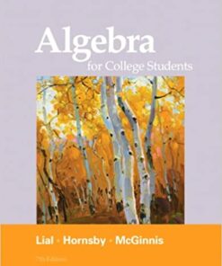 Algebra for College Students 7th Edition by Margaret L. Lial