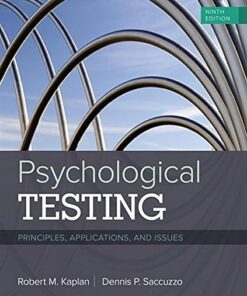 Psychological Testing Principles, Applications, and Issues 9th Edition