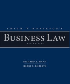Smith and Roberson's Business Law, 16th Edition